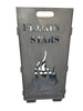 Feuertonne mit Motiv - Flaming Stars 4 Seitig - Stahl-Kreation.de