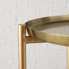 Beistelltisch Gold - Stahl-Kreation.de