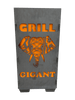 Feuertonne "GrillGigant" - 400x400x800mm Stahlkonstruktion mit 3mm Dicke und einfachem Stecksystem 4 Seiten Laser - Stahl-Kreation.de