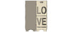 Feuertonne mit Motiv - LOVE 2 Seitig - Stahl-Kreation.de