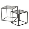 Beistelltisch-Set aus Metall (2-tlg.) – Modern, vielseitig, robust. - Stahl-Kreation.de