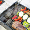 Kompakter Tischgrill klappbar – Tragbarer Holzkohlegrill - Stahl-Kreation.de